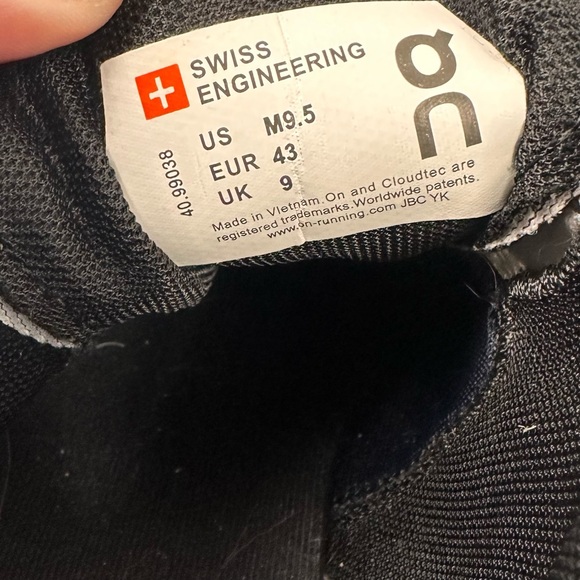 On‎ Running Cloud X Grey Blue Alloy Niagara Sz 9.5 - Picture 4 of 6